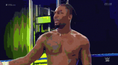 Shirtless Man In Wrestling Ring 205 Live GIF
