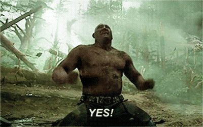 Shirtless Man Kneeling In Dirt Saying Yes GIF