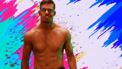Shirtless Man Looking At Camera GIF