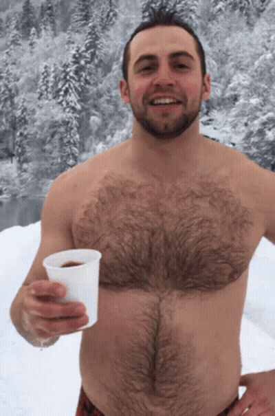 Shirtless Man Lying On Bed With Towel GIF
