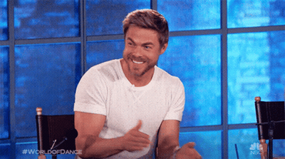 Shirtless Man Next To Woman TV Guide Magazine GIF