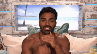 Shirtless Man On Couch ITV 2 Love Island GIF