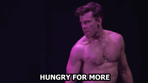 Shirtless Man On Stage Hungry For More GIF