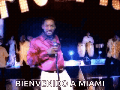 Shirtless Man Running In Front Of Palm Trees Miamieeeeeeeeee GIF