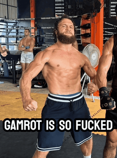 Shirtless Man Saying Gamrot Is So Fucked GIF