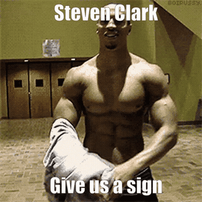 Shirtless Man Saying Give Us A Sign GIF