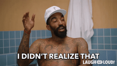Shirtless Man Saying I Didn't Realize That GIF