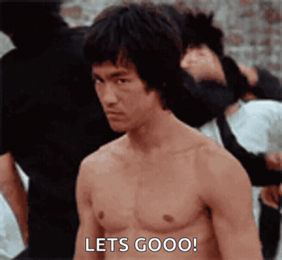 Shirtless Man Saying Lets Goooo GIF