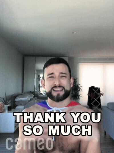Shirtless Man Saying Thank You GIF