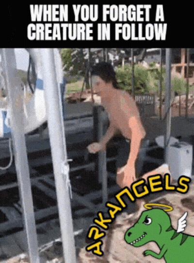 Shirtless Man Saying When You Forget A Creature In Follow GIF
