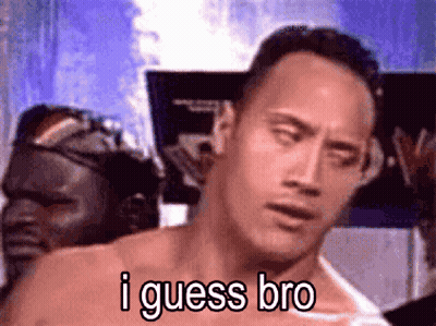Shirtless Man Says I Guess Bro Blue Background GIF