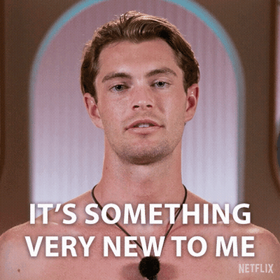 Shirtless Man Says It's Something New To Me GIF