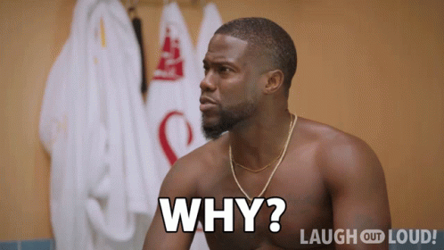 Shirtless Man Says Why In Laugh Out Loud Ad GIF