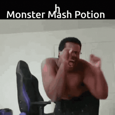 Shirtless Man Screaming In Chair GIF