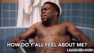 Shirtless Man Sitting In Bathtub Asking How Feel GIF