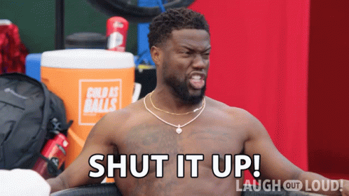 Shirtless Man Sitting In Front Of Orange Cooler Cold As Balls GIF