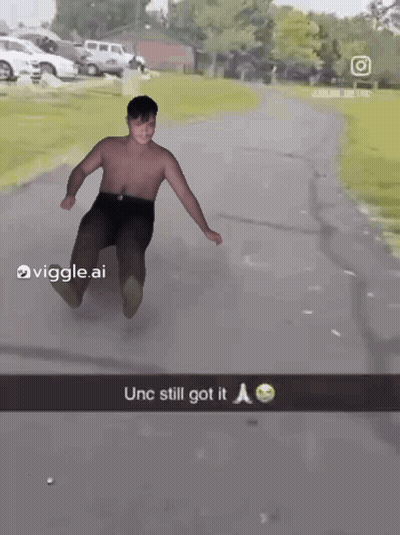 Shirtless Man Skateboarding Unc Still Got It GIF