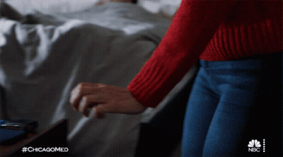 Shirtless Man Sleeping In Bed With #Chicagomed GIF