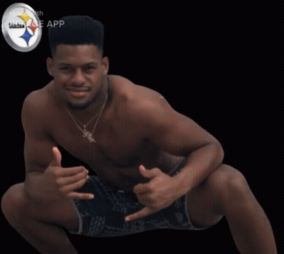 Shirtless Man Squatting And Thumbs Up GIF