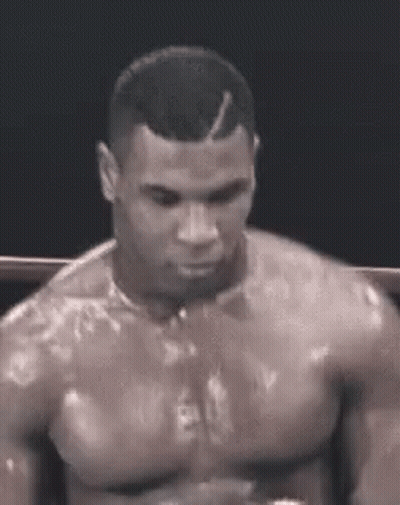 Shirtless Man Standing In Boxing Ring GIF