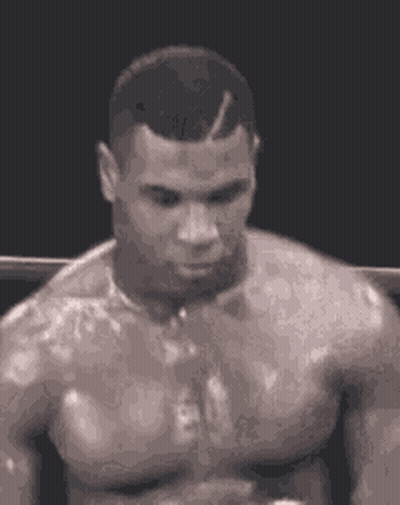 Shirtless Man Standing In Boxing Ring GIF