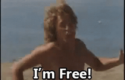 Shirtless Man Standing On Beach I M Free GIF