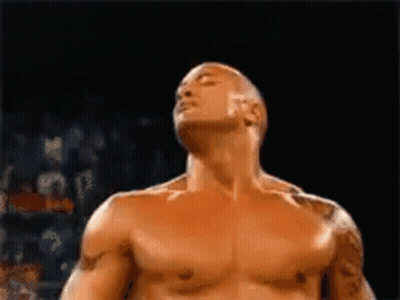 Shirtless Man Standing With Eyes Closed GIF