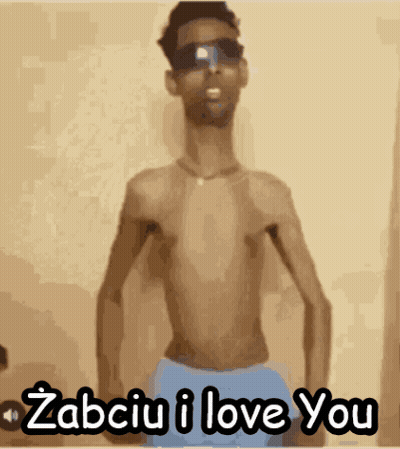 Shirtless Man Sunglasses Blue Shorts Saying I Love You GIF