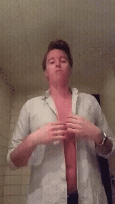 Shirtless Man Taking Off Shirt GIF
