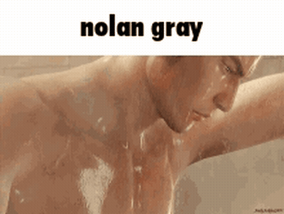 Shirtless Man Taking Shower Nolan Gray GIF