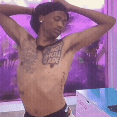 Shirtless Man Tattoo Not Kill Fade GIF