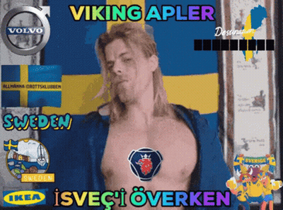Shirtless Man Viking Apler GIF