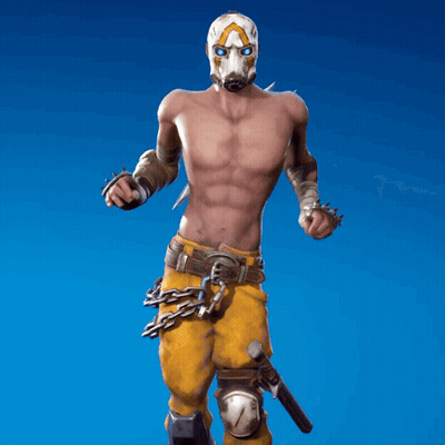 Shirtless Man Wearing Gas Mask And Chains GIF