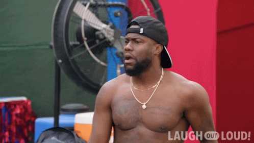 Shirtless Man Wearing Hat And Necklace Laugh Out Loud GIF