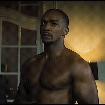 Shirtless Man With Beard Standing GIF