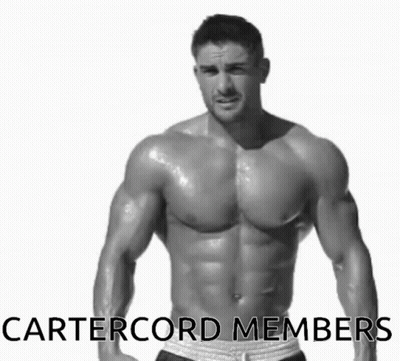 Shirtless Man With Cartercord Members GIF