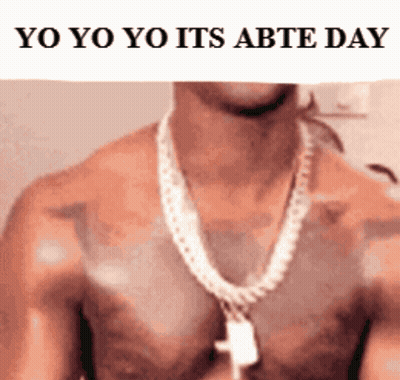 Shirtless Man With Chain Yo Yo Yo Its Abte Day GIF