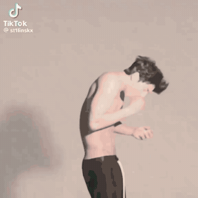 Shirtless Man With Chest Tattoo TikTok GIF