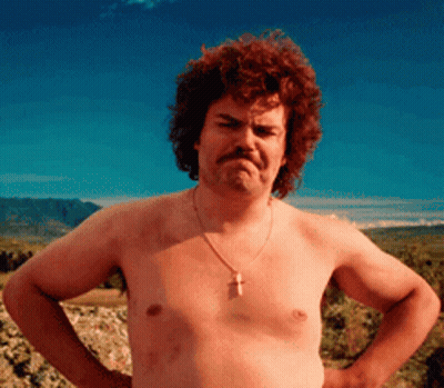 Shirtless Man With Cross Necklace Hands On Hips GIF