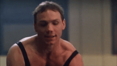 Shirtless Man With Eyes Closed GIF