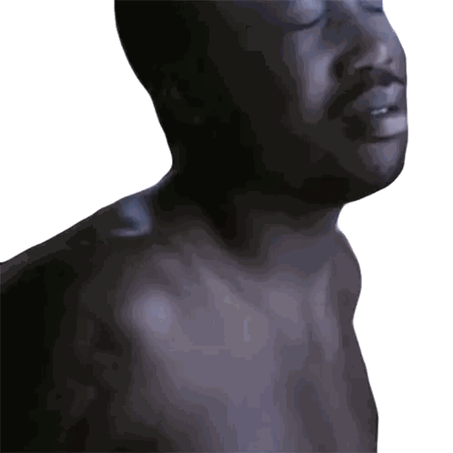 Shirtless Man With Eyes Closed Sticker