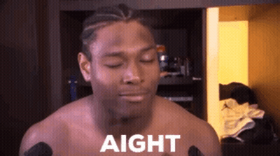 Shirtless Man With Eyes Closed Saying Aight GIF