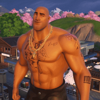 Shirtless Man With Happy Chest Tattoo GIF