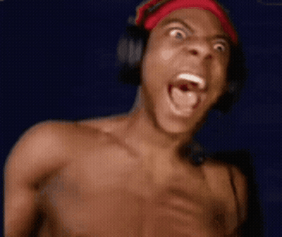 Shirtless Man With Headphones Making Funny Face GIF