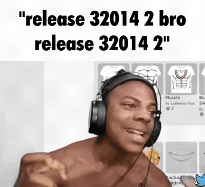 Shirtless Man With Headphones Saying Release 32014 2 Bro GIF