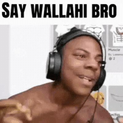 Shirtless Man With Headphones Thumbs Up GIF