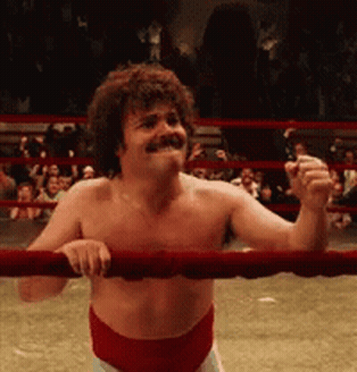 Shirtless Man With Mustache In Wrestling Ring GIF