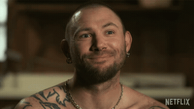 Shirtless Man With Netflix Logo GIF