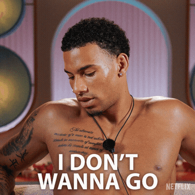 Shirtless Man With Tattoo Saying I Don't Wanna Go GIF
