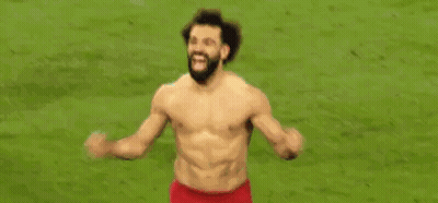 Shirtless Soccer Player Running GIF